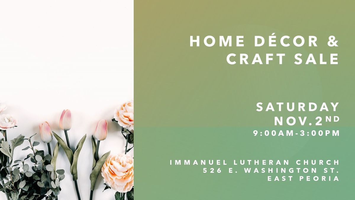 Home Decor & Craft Sale 