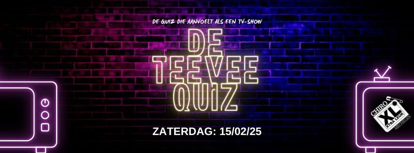 De TeeVee quiz: De quiz die aanvoelt als een TV-show - Chiro XL