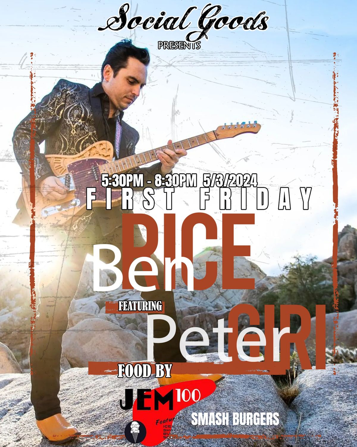 Music By Ben Rice Featuring Peter Giri @ Social Goods First Friday