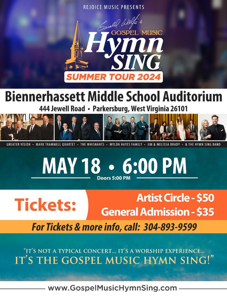 Gerald Wolfe Gospel Hymn Sing at Southern Kentucky Performing Arts Center