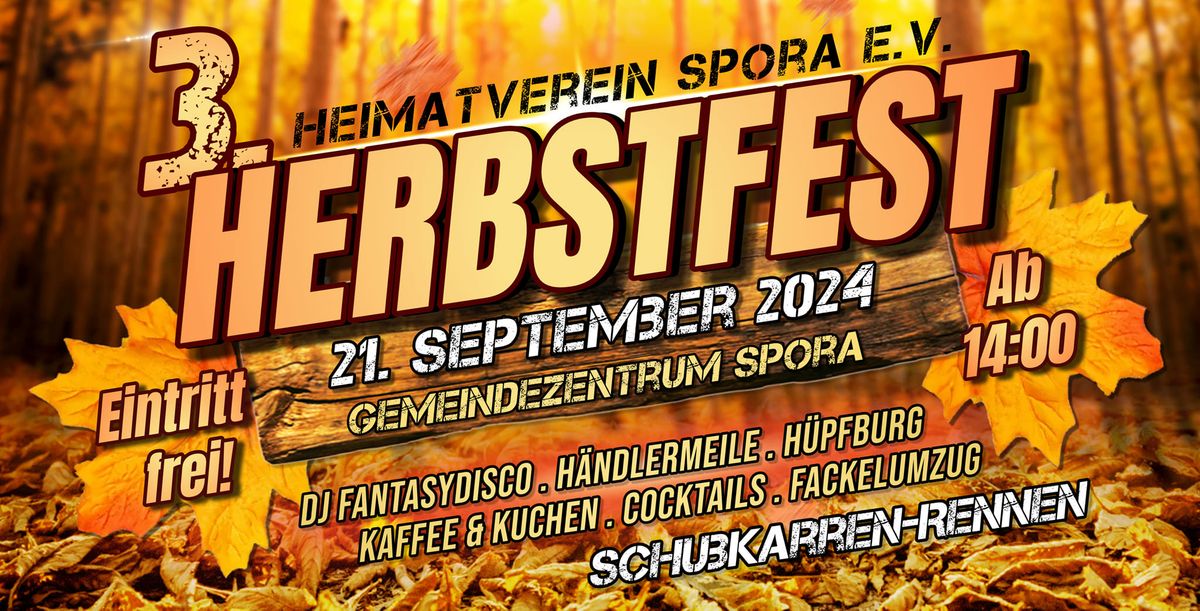 3. HERBSTFEST des Heimatverein Spora e.V.