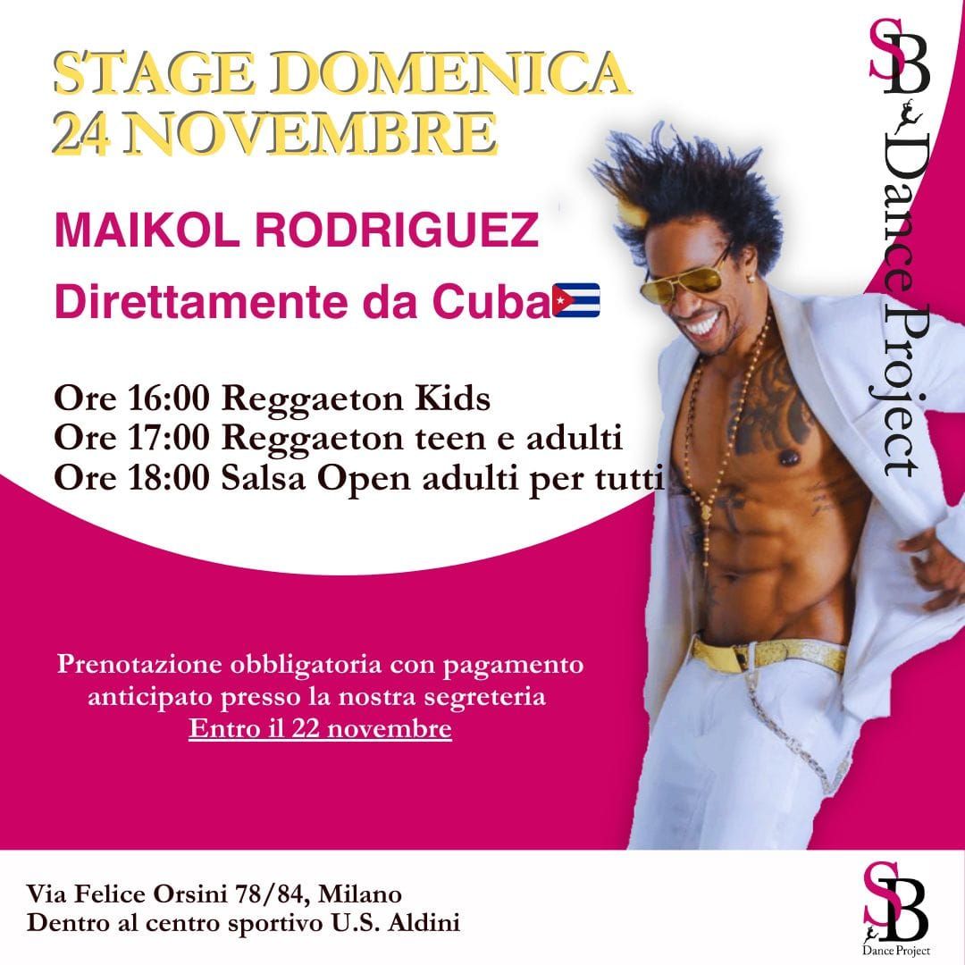 STAGE REGGAETON e SALSA MAIKOL RODRIGUEZ SB DANCE PROJECT 