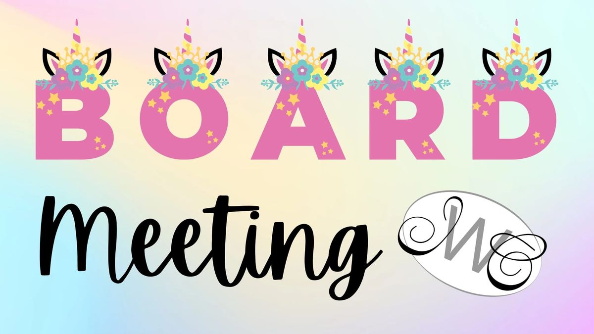 New Member Interest Meeting & October Board Meeting 