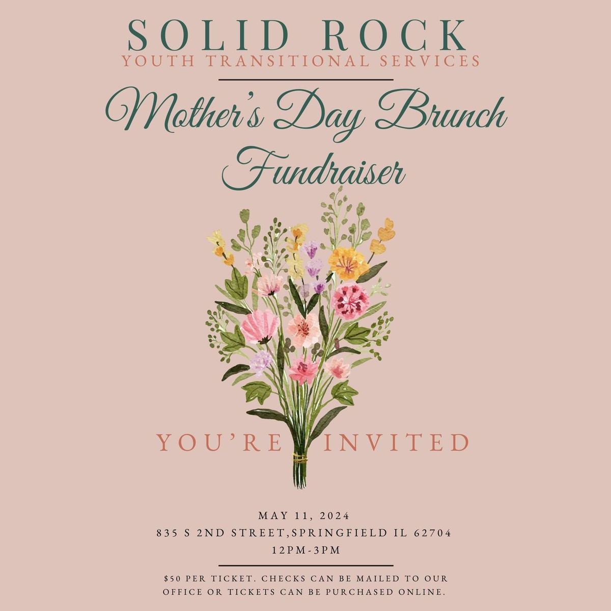 Solid Rock 2nd Annual Mother's Day Brunch Fundraiser