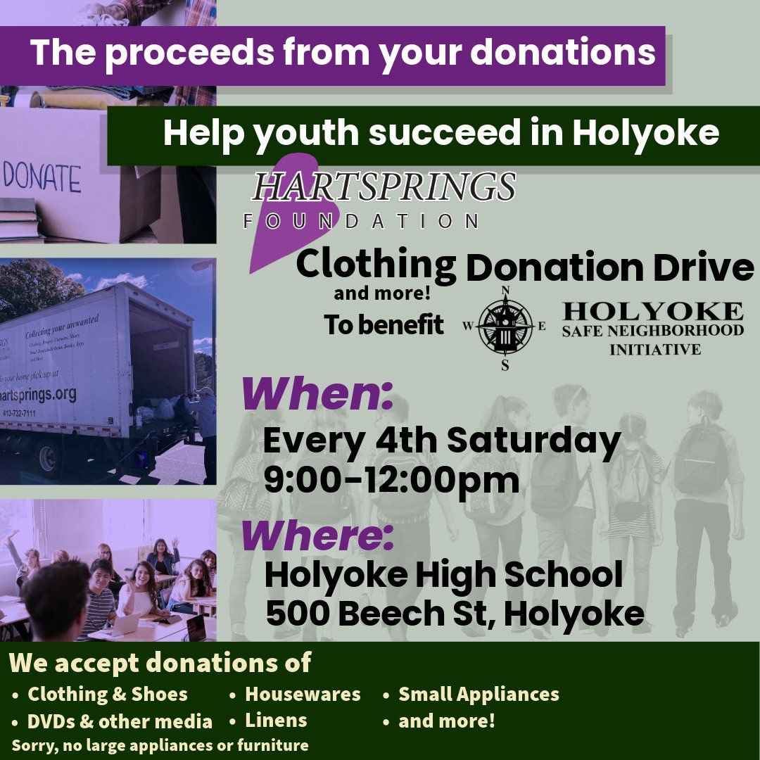 Holyoke Safe Neighborhood Initiative Donation Drive