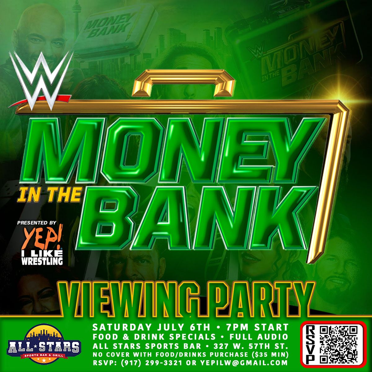 WWE Money in the Bank Viewing Party at All Stars Sports Bar