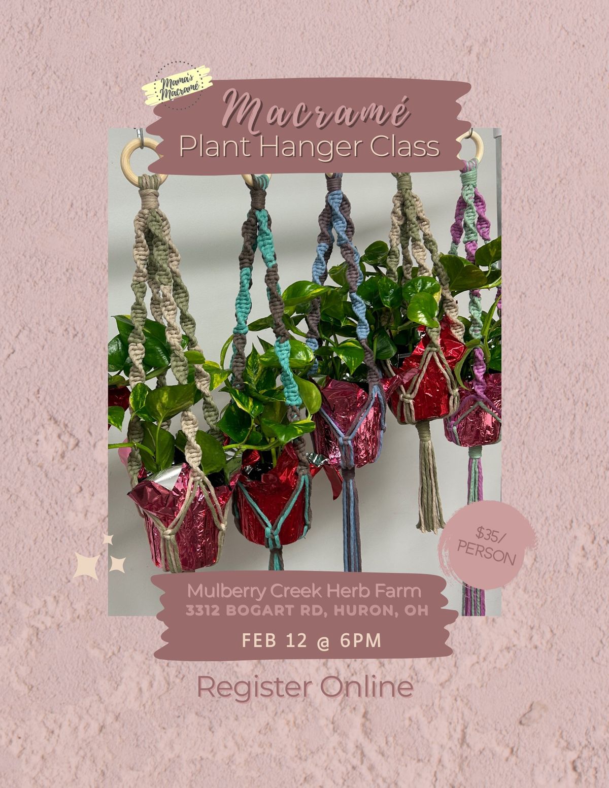 Mulberry Creek Plant Hanger Class