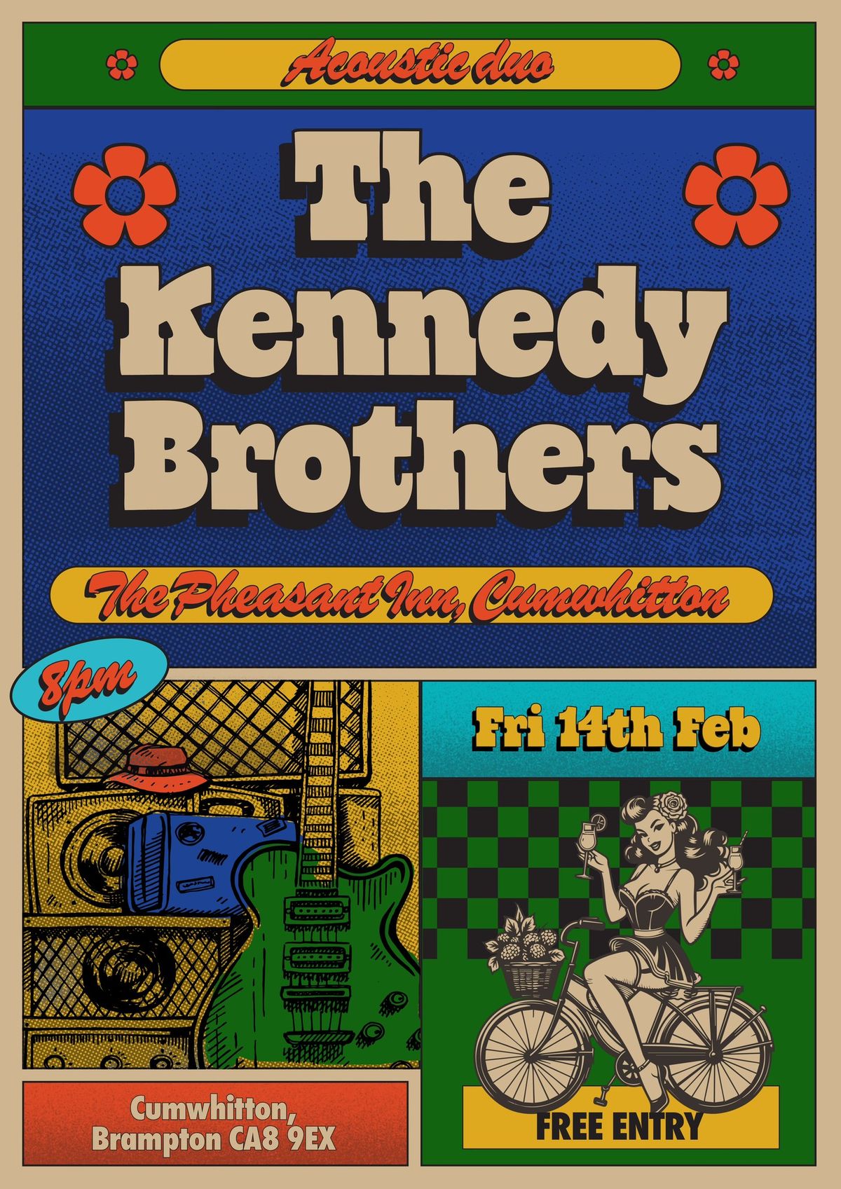 Hardwicke Circus playing as 'The Kennedy Brothers': a special Valentine's Day gig 