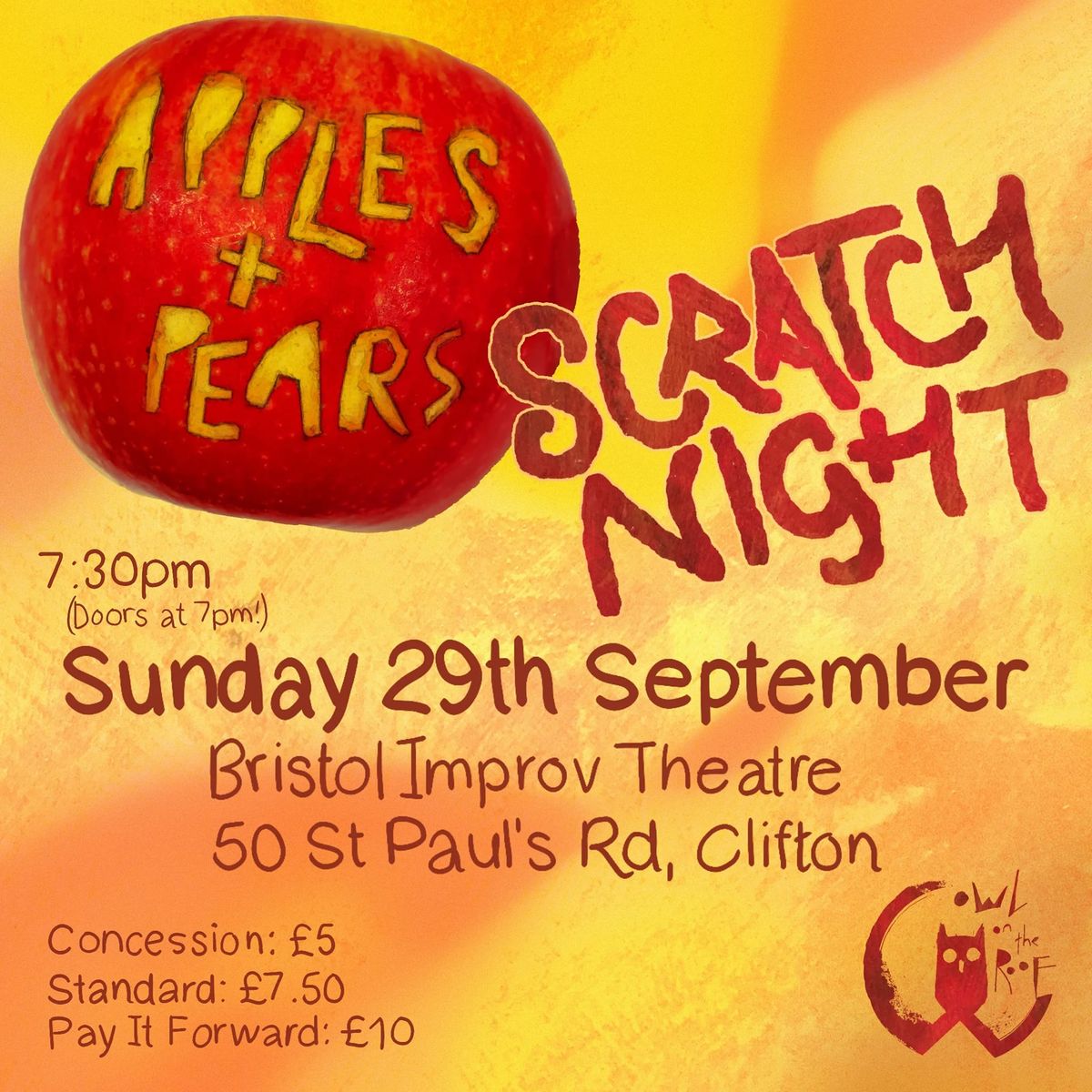 Apples and Pears Scratch Night