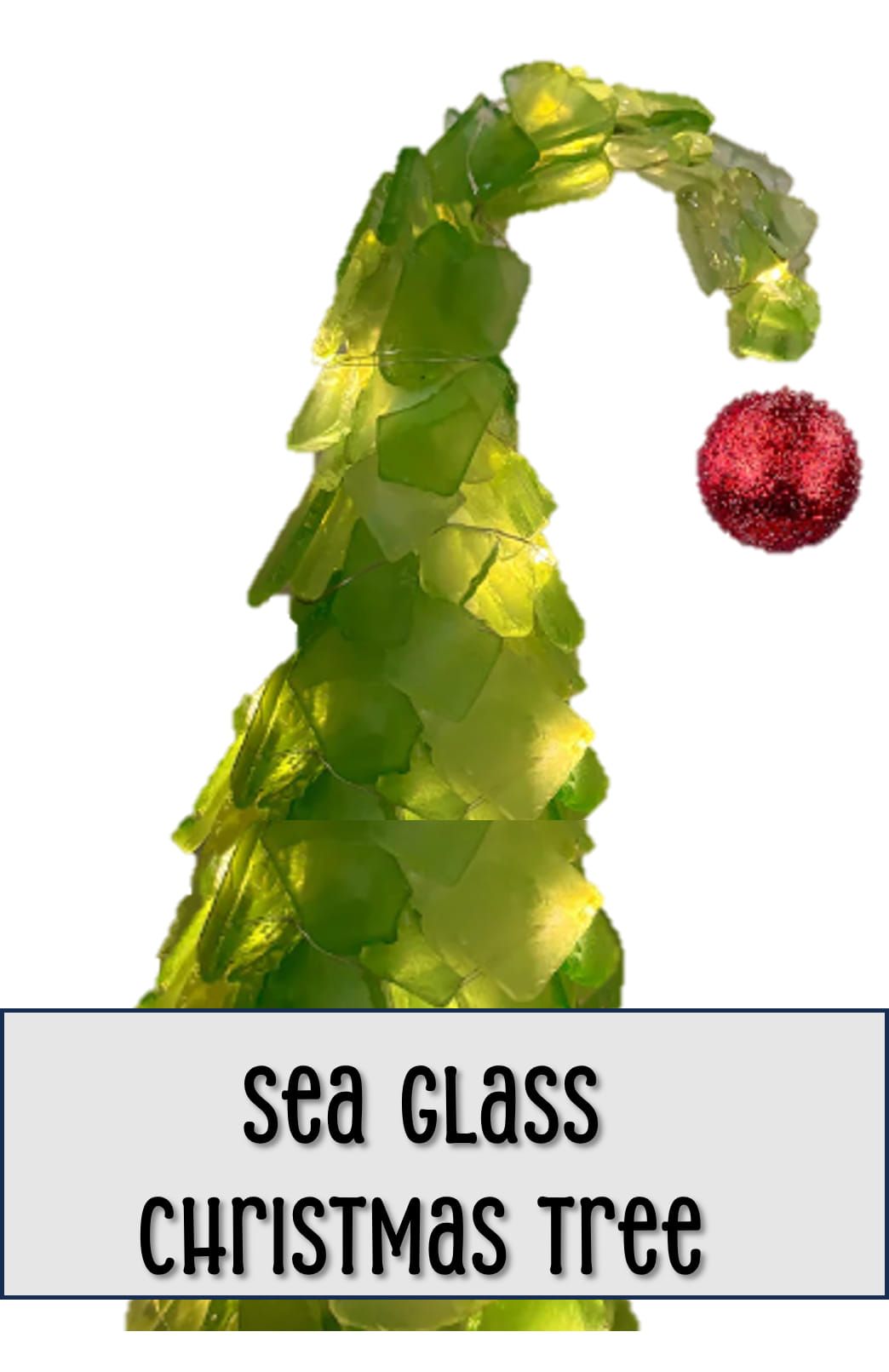 11\/21 "Mean One" Sea Glass Xmas Tree