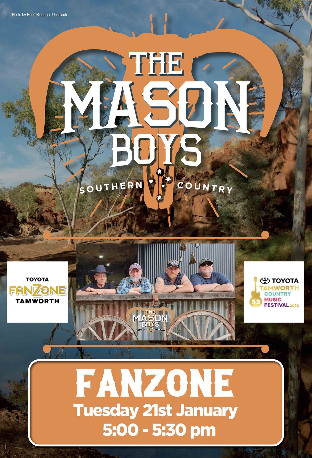 The Mason Boys are back to rock the Fanzone for the 2025 TCMF.