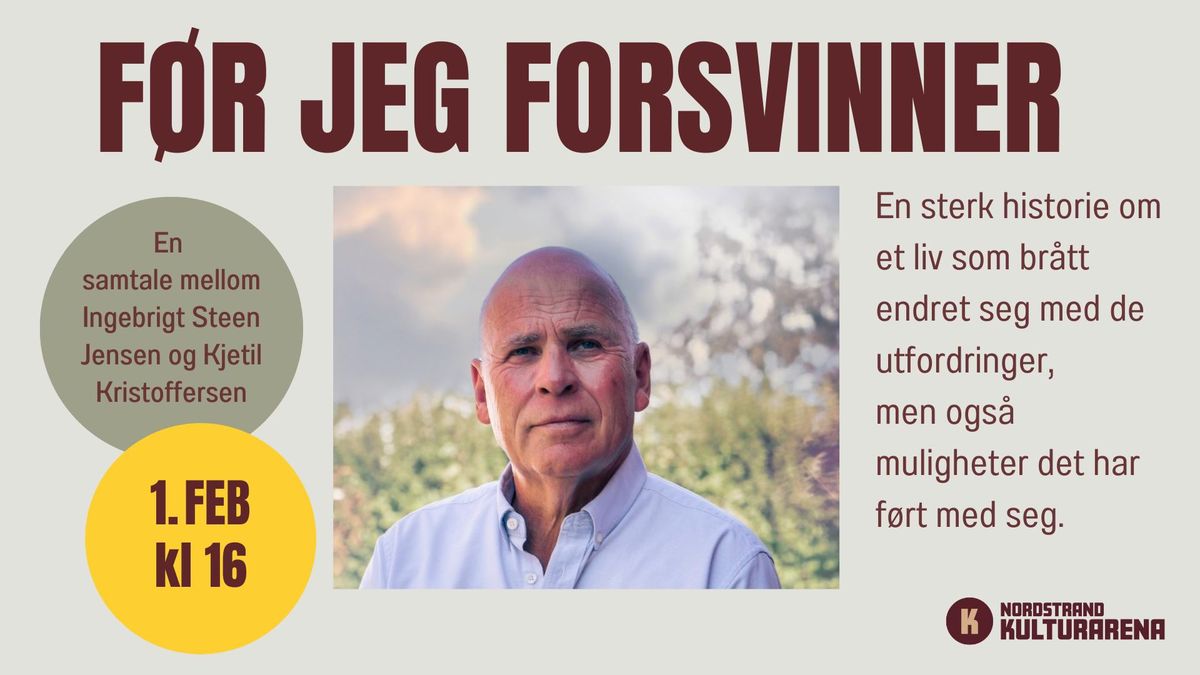 Ingebrigt Steen Jensen - F\u00d8R JEG FORSVINNER