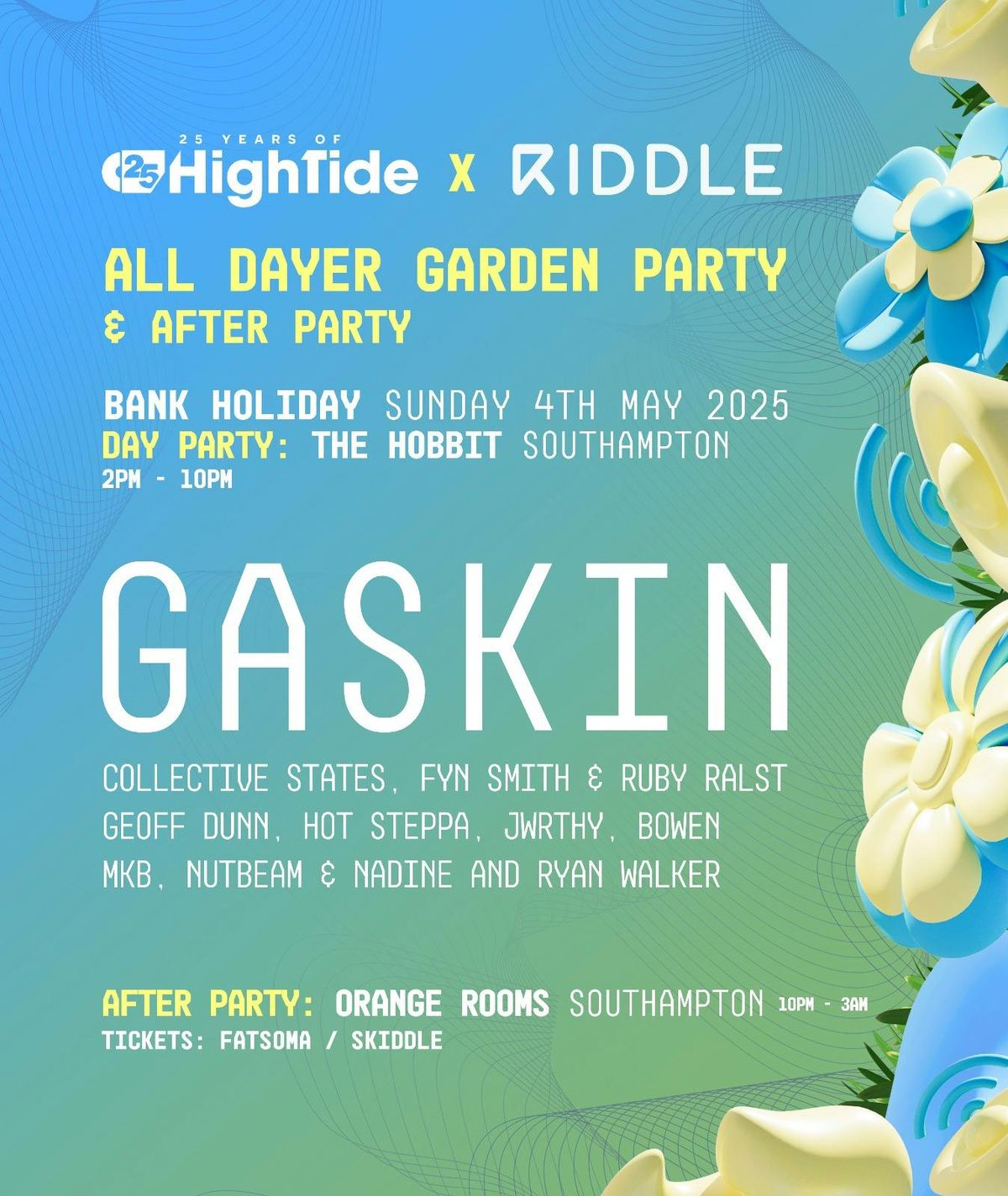 High Tide &amp; Riddle All Dayer Garden Party feat. Gaskin