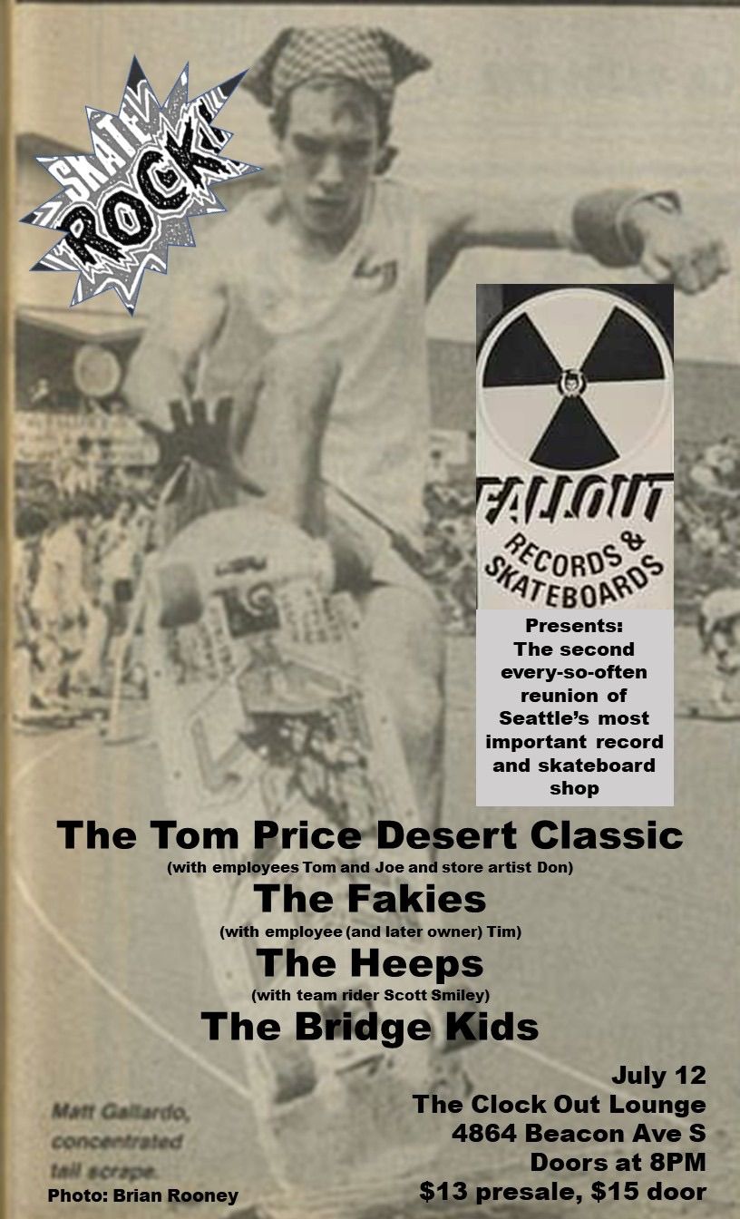 Fallout Records & Skateboards Presents: TPDC, The Fakies, The Heeps, The Bridge Kids