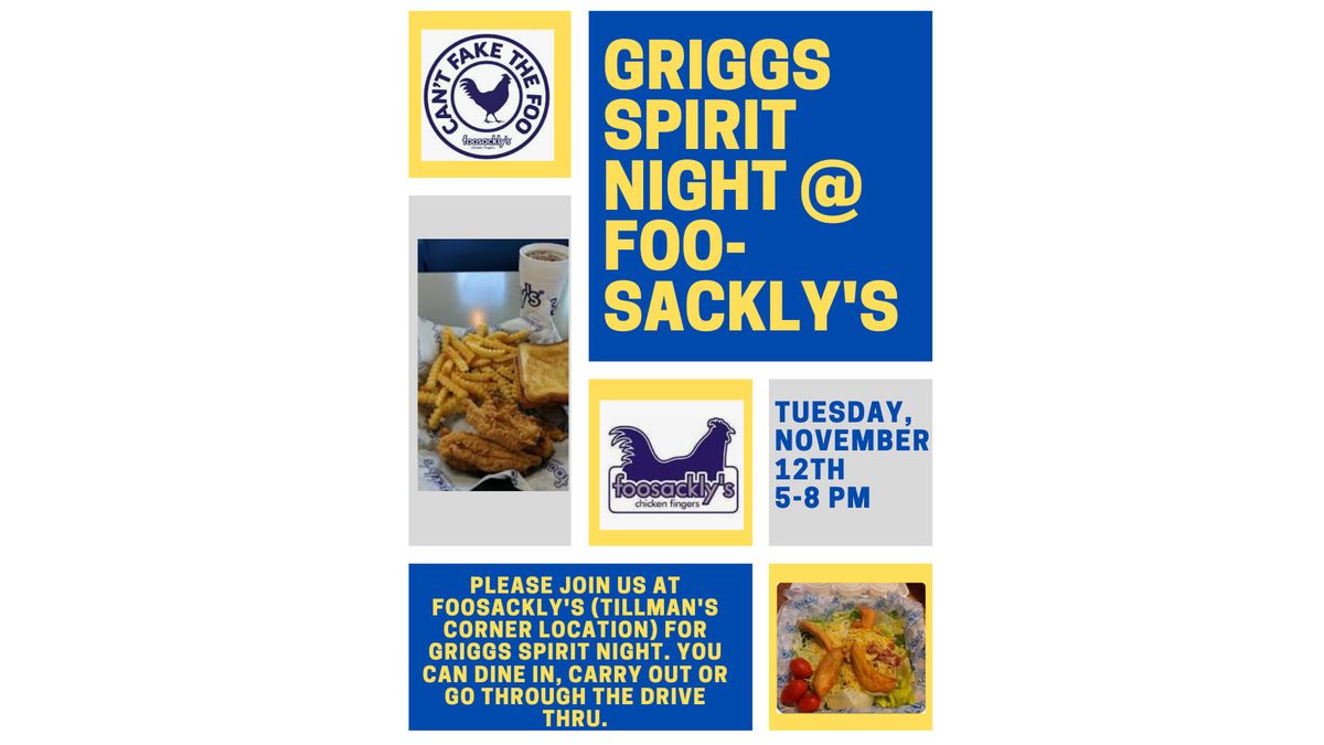 Griggs Night at Foosackly's Tillman's Corner 