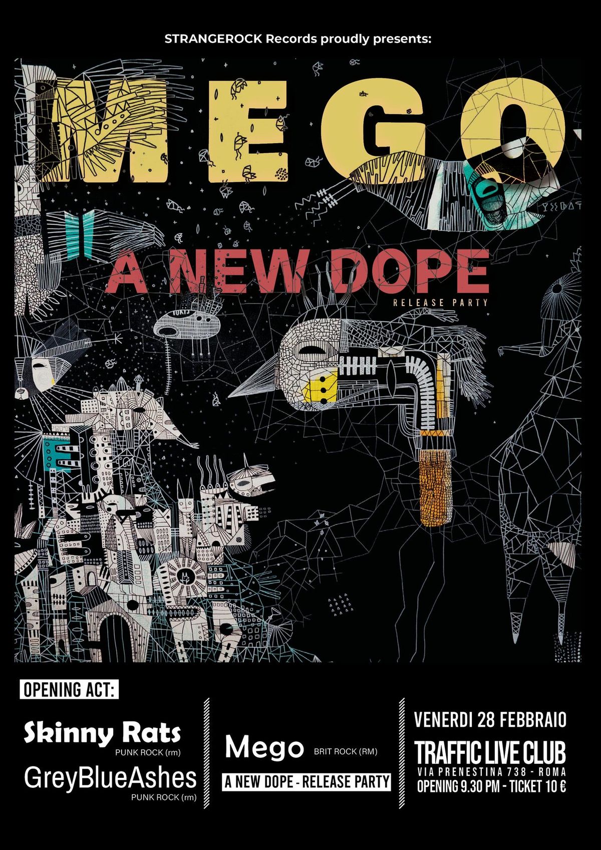 MEGO (A New Dope Release Party) + GREY BLUE ASHES (Punk)+ SKINNY RATS +DJ SET HIROMI GIRLZ @ Traffic