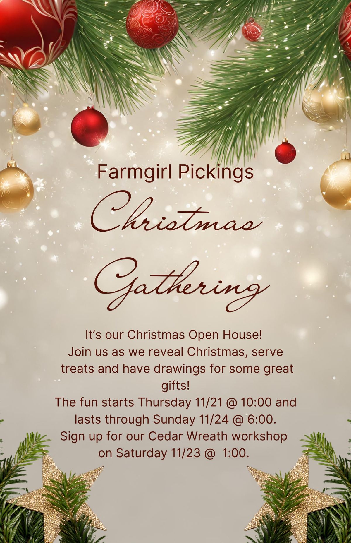 Christmas Gathering Open House