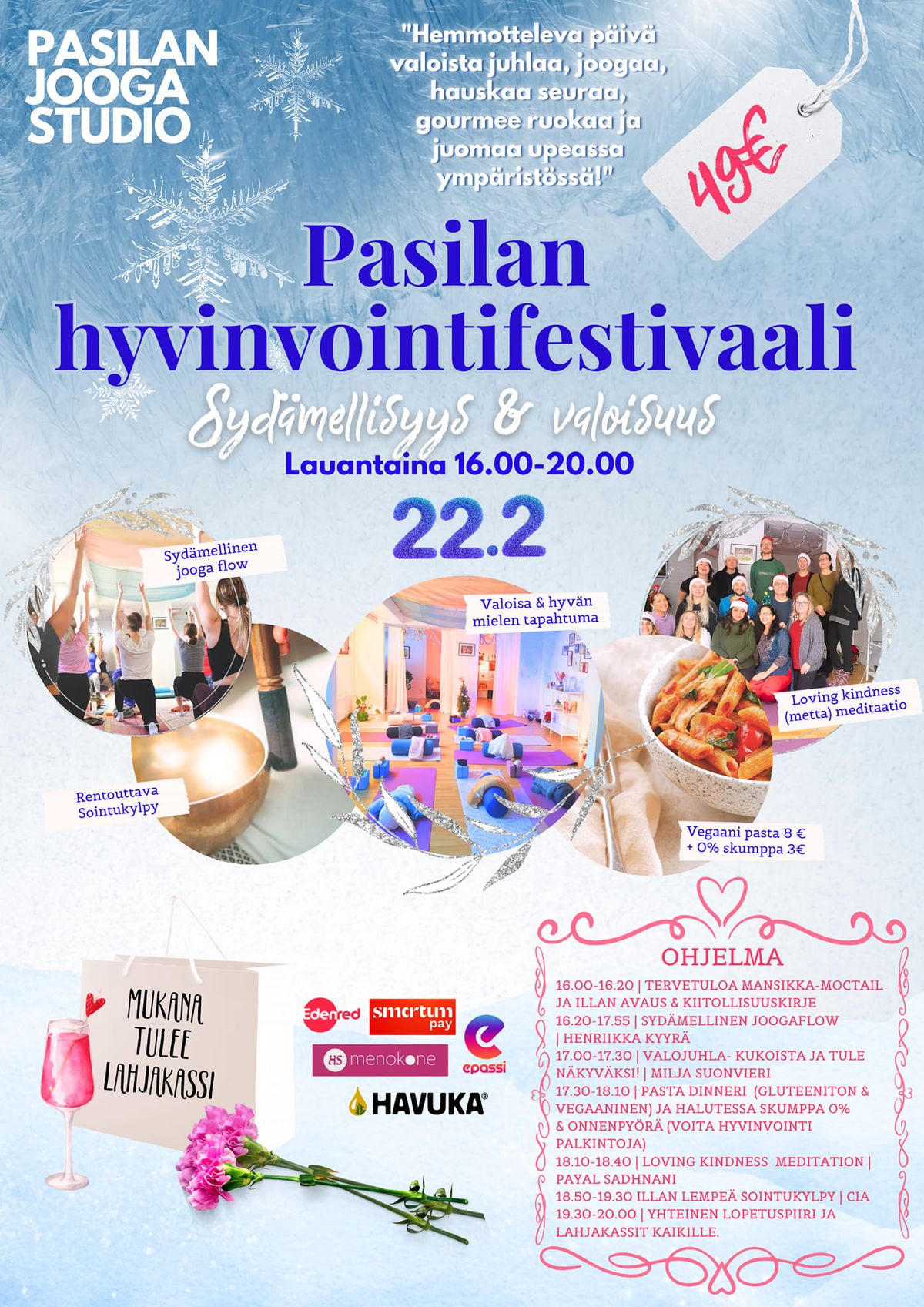 Pasilan hyvinvointifestivaali 22.2 Valoisuus & syd\u00e4mellisyys 