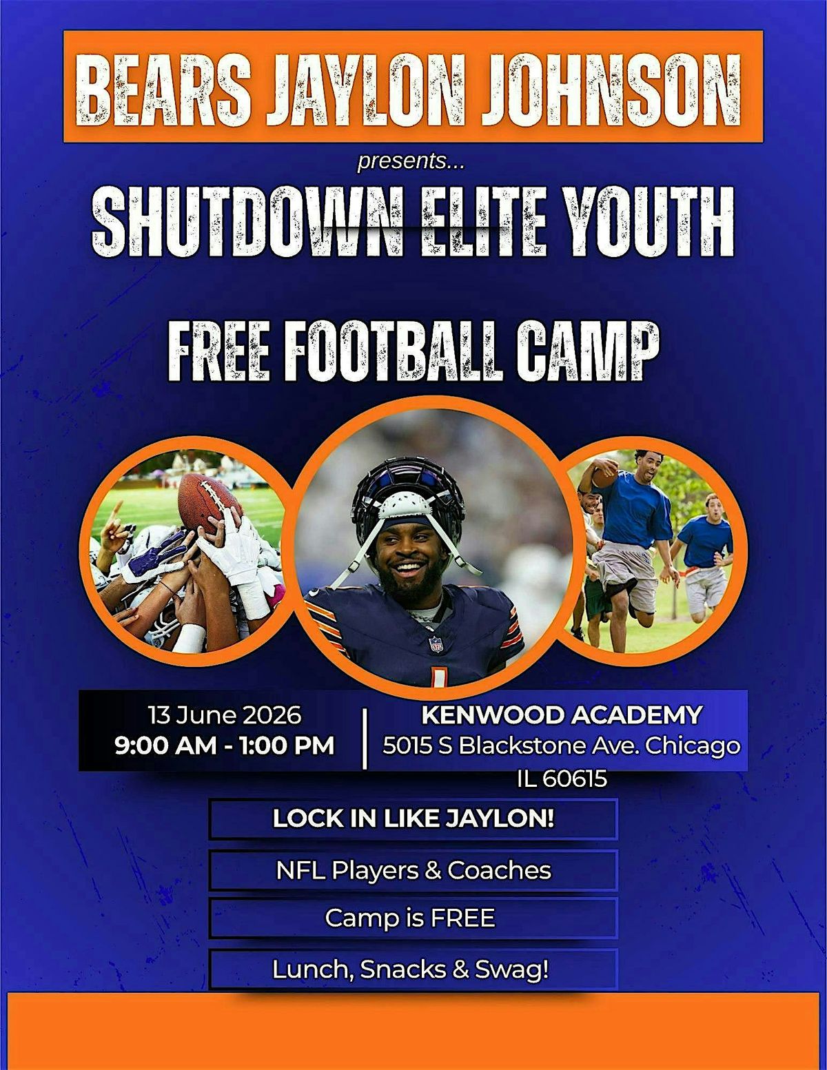 Shutdown Elite Free Youth Football Camp | Jaylon Johnson