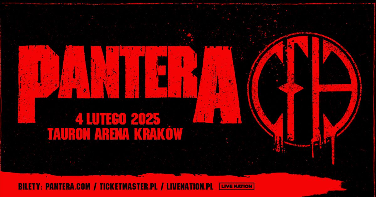 PANTERA \u2013 Official Event, 04.02.2025, TAURON Arena Krak\u00f3w