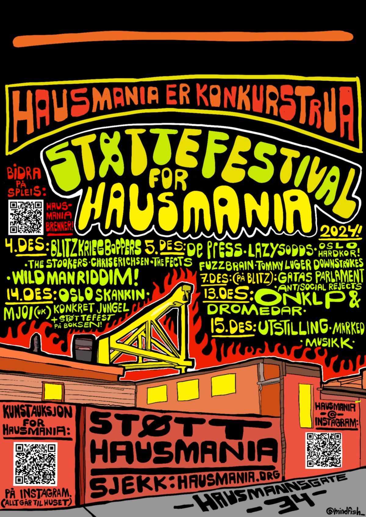 Hausmania brenner #2: DePress! Tommy Luger! Lazy Sodz! Oslo Hardkor!