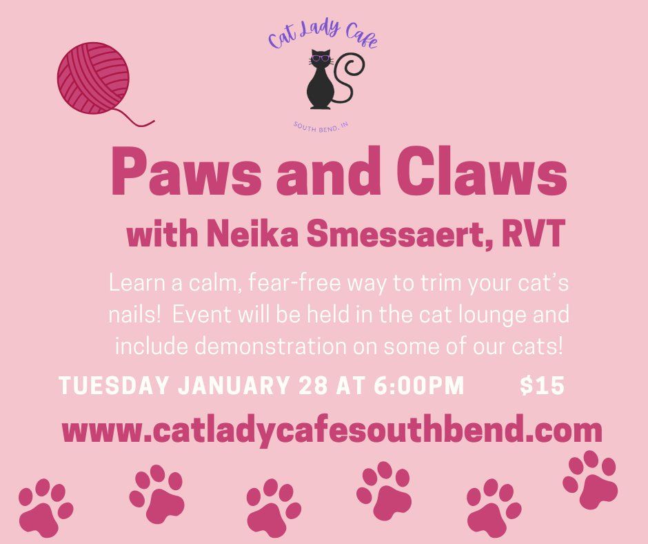 Paws and Claws nail trim class!