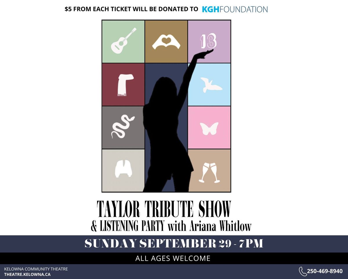 Taylor Tribute Show & Listening Party