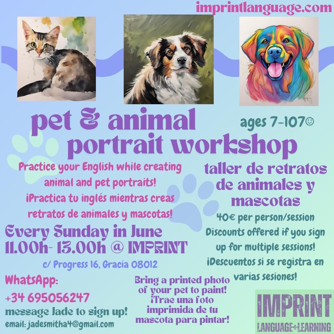 Pet & Animal Portrait Workshop