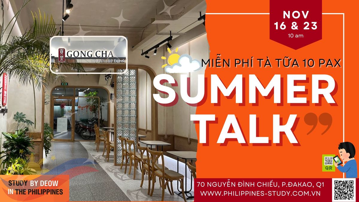 Summer Talk 2025 Mi\u1ec5n Ph\u00ed Tr\u00e0 S\u1eefa GongCha