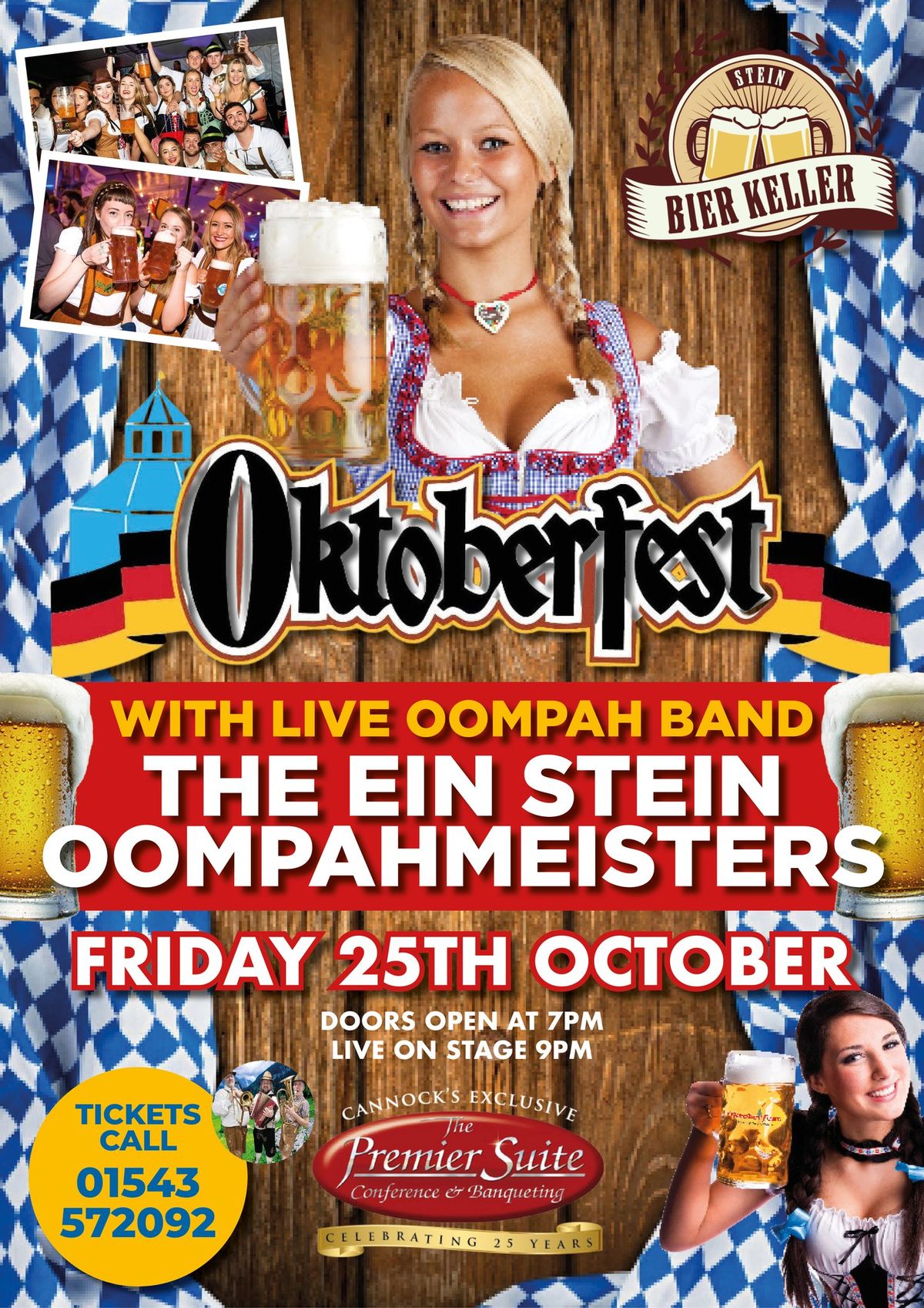 Friday Night Live: Oktoberfest Bierkeller Party at The Premier Suite, Cannock