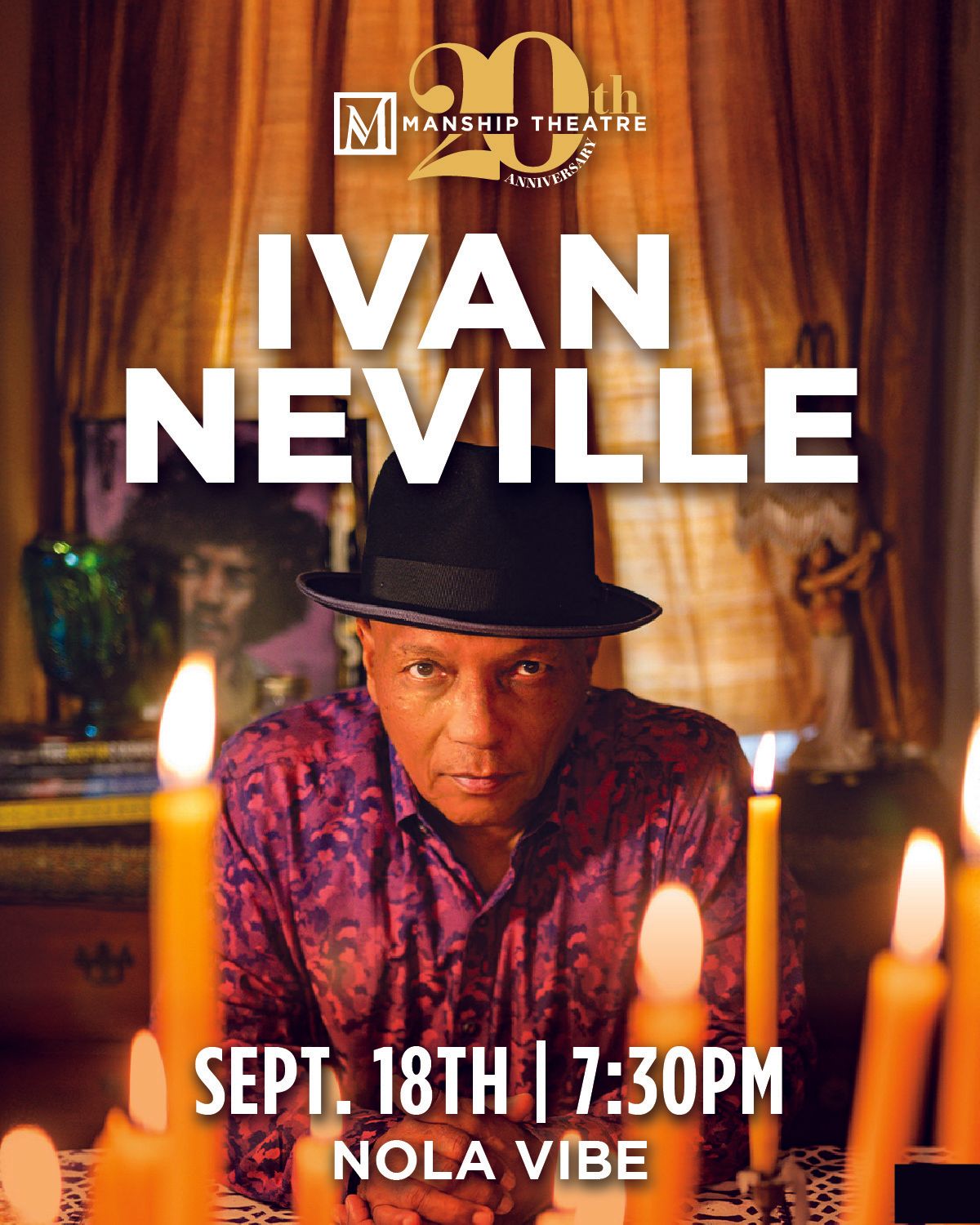 Ivan Neville at Manship Theatre: Shaw Center for the Arts