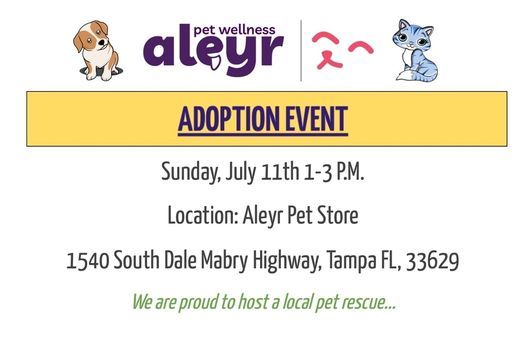 Aleyr pet store Adoption event