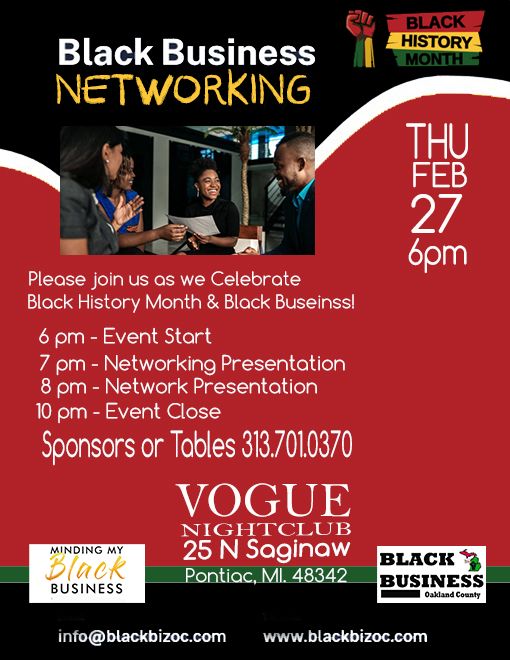 Black Business Networking Event to Celebrate Black History Month 2025