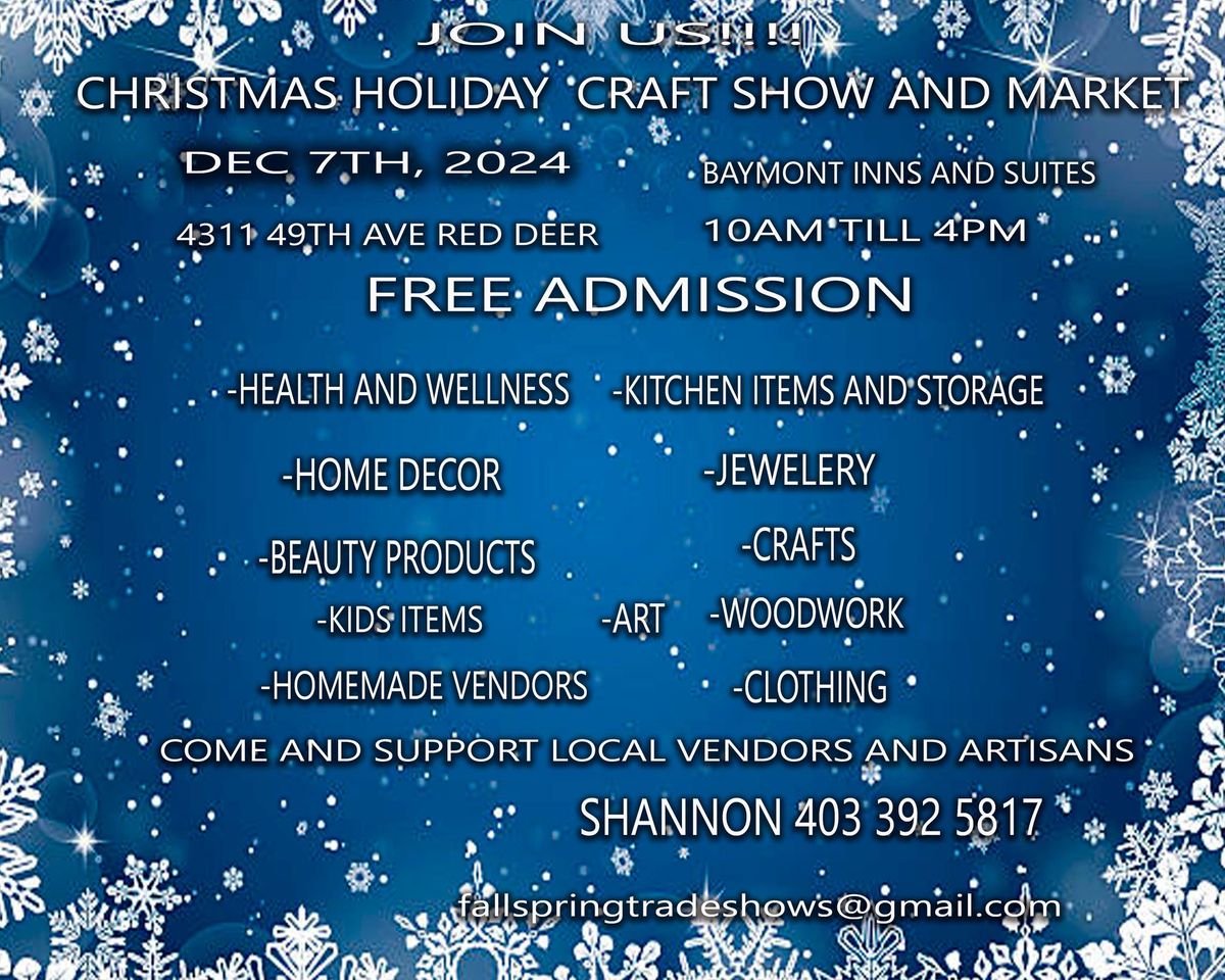 Christmas Holiday Craft Show and Market 