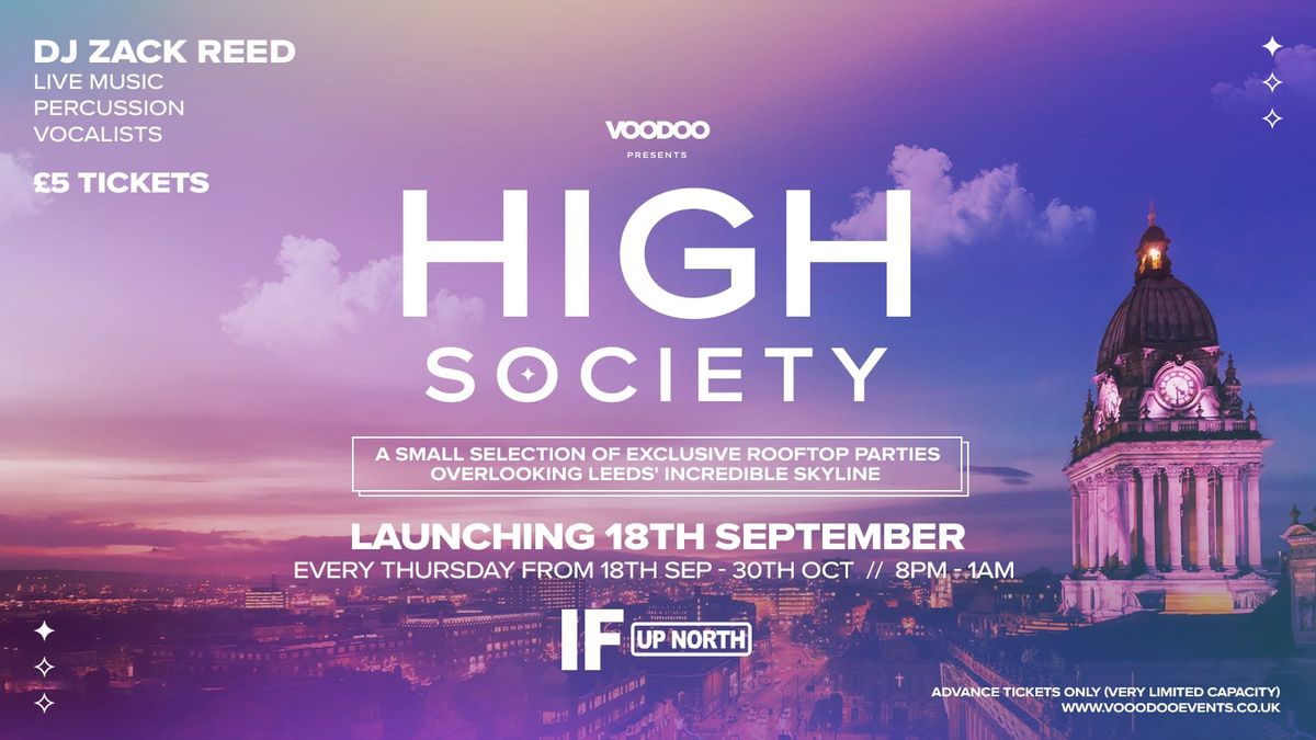 HIGH SOCIETY Thursdays \ud83c\udf78  @ IF If Rooftop 25th September