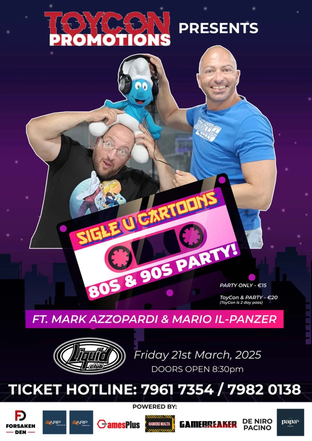 Sigle u Cartoons - 80s & 90s Party