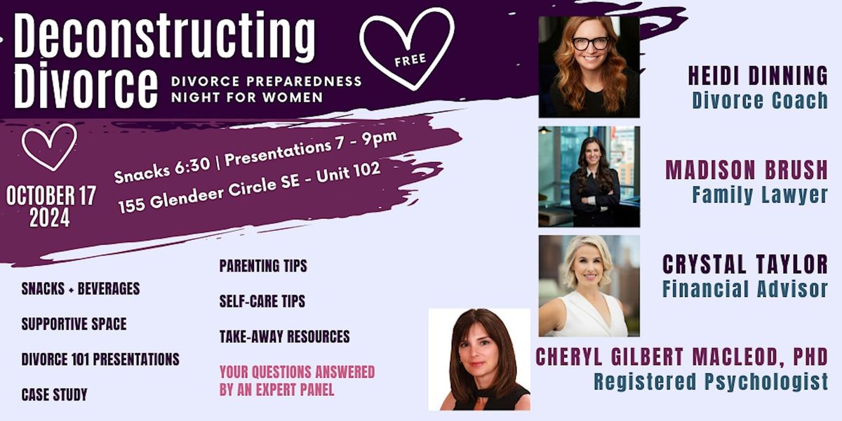 Deconstructing Divorce 2.0 - Women's Divorce Preparedness Night