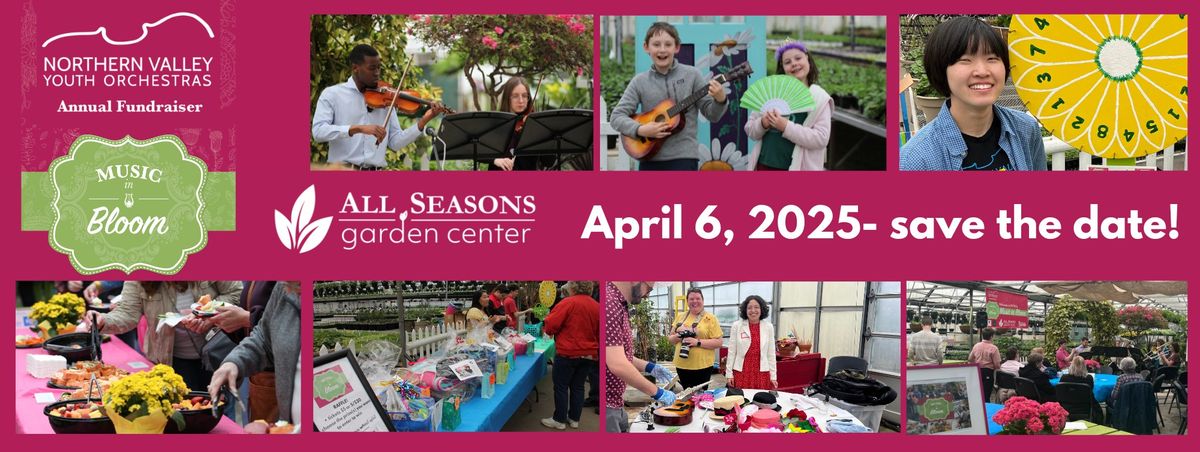 NVYO Music in Bloom 2025! April 6 1:30-4 pm 