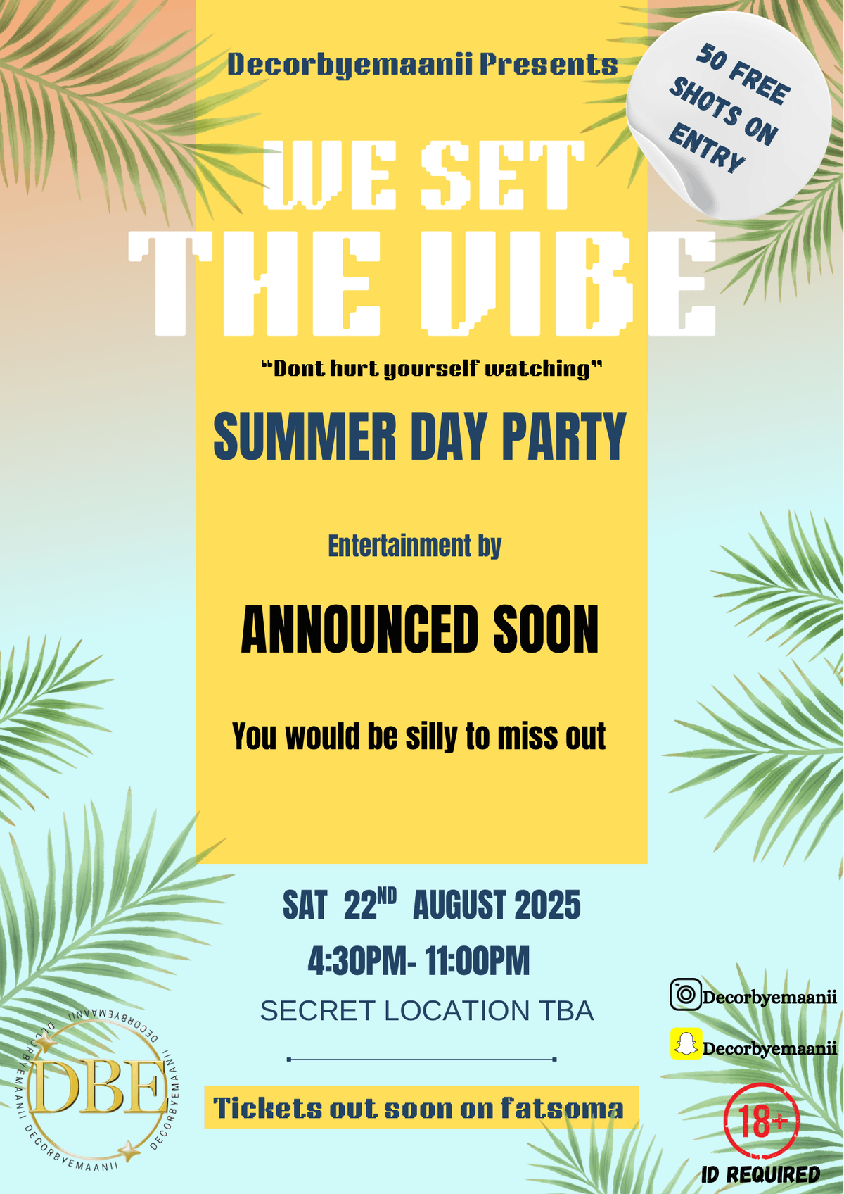 WE SET THE VIBE