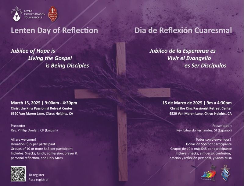 Lenten Day of Reflection\/Dia de Reflexi\u00f3n Cuaresmal