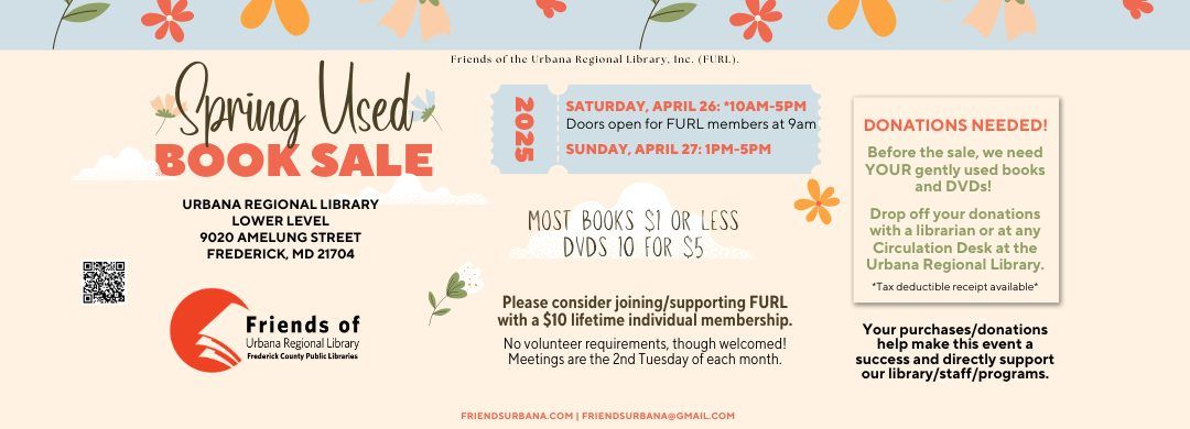 Spring Used Book Sale Weekend