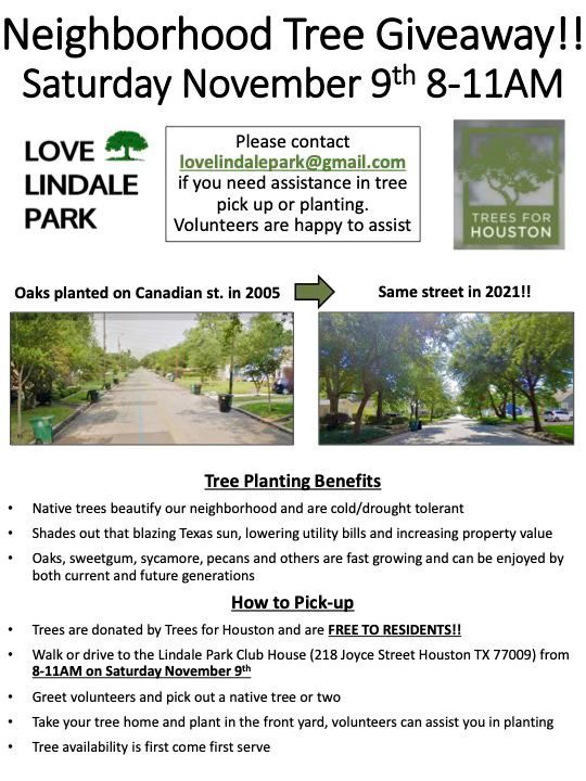 Neighborhood Tree Giveaway!!