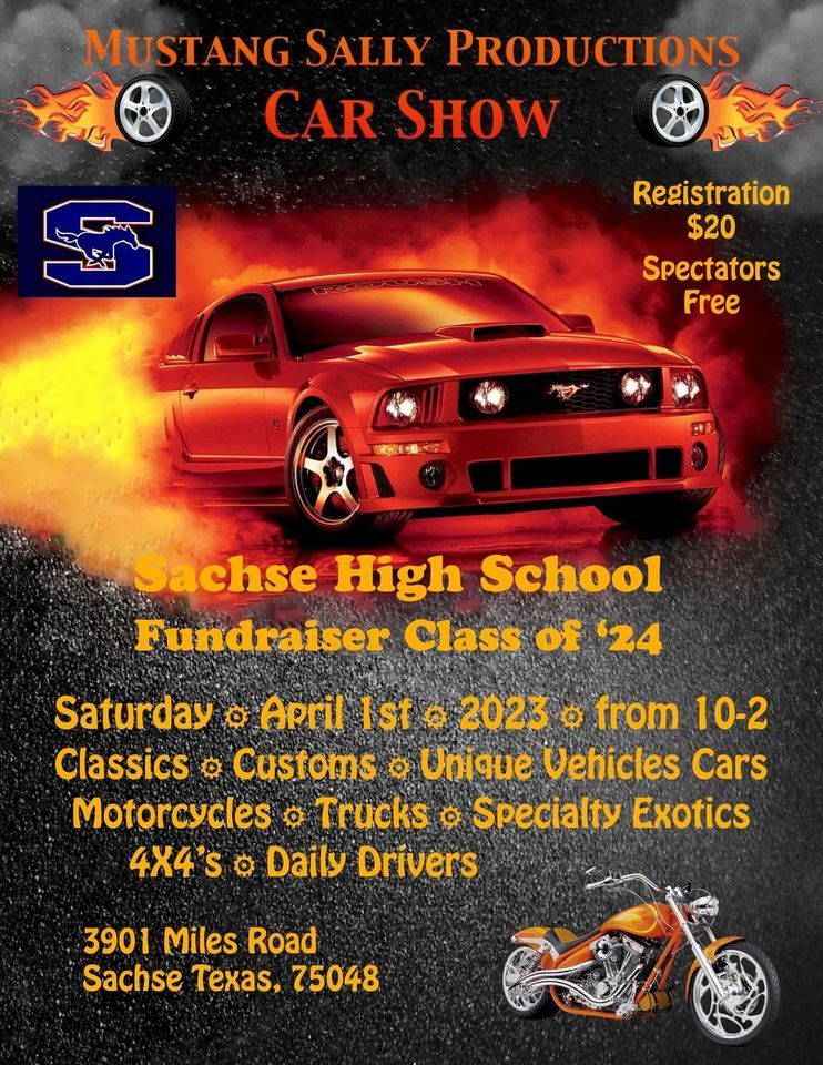 Sachse High School Car Show, Sachse High School, Garland, 1 April 2023