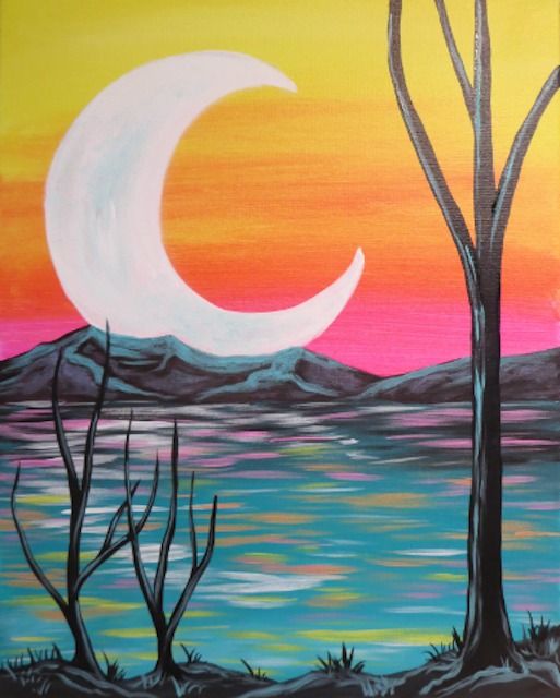 Paint and Sip Event: Crescent Moon Glow