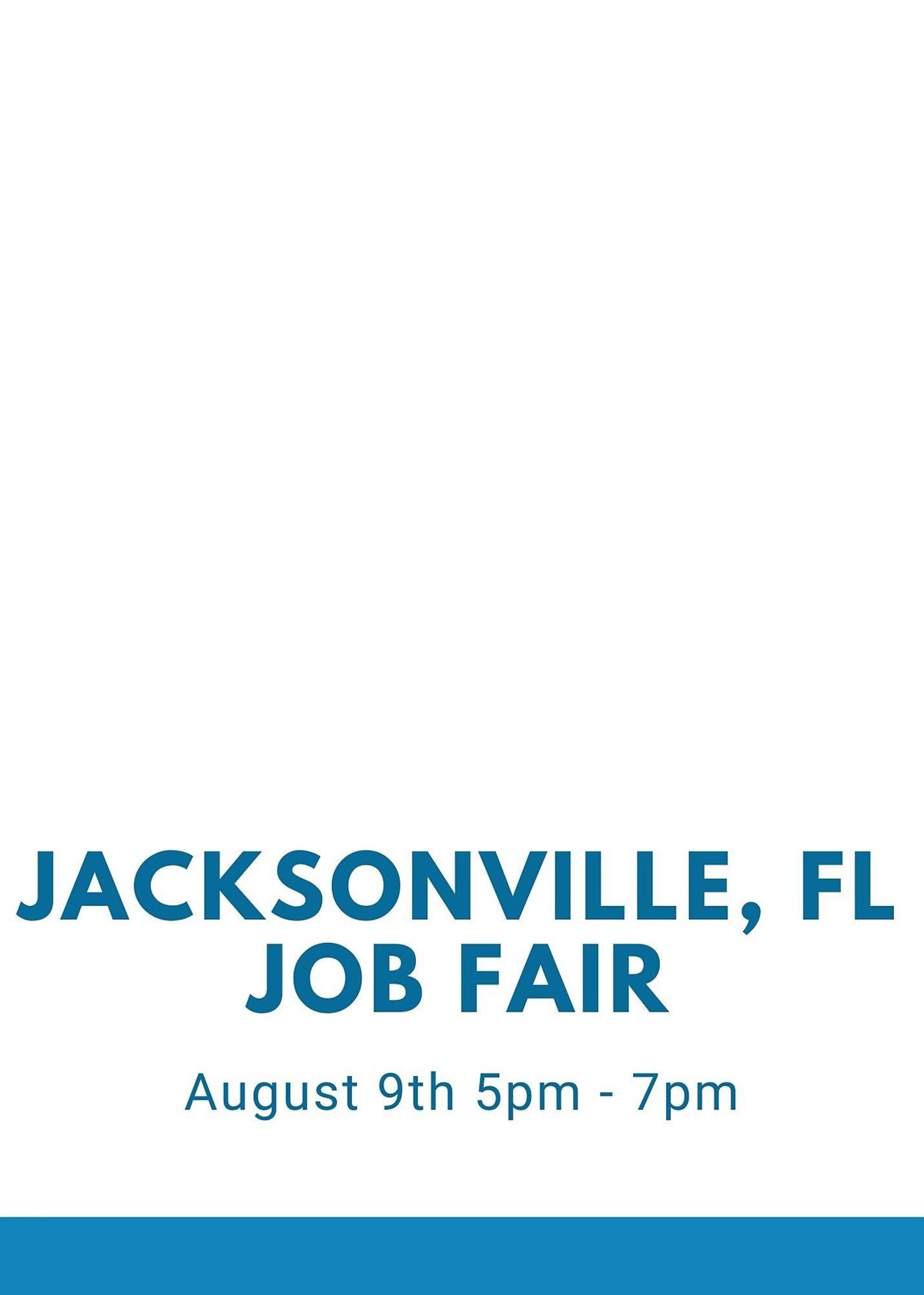 NEXT MONDAY EVENING Jacksonville, FL Job Fair