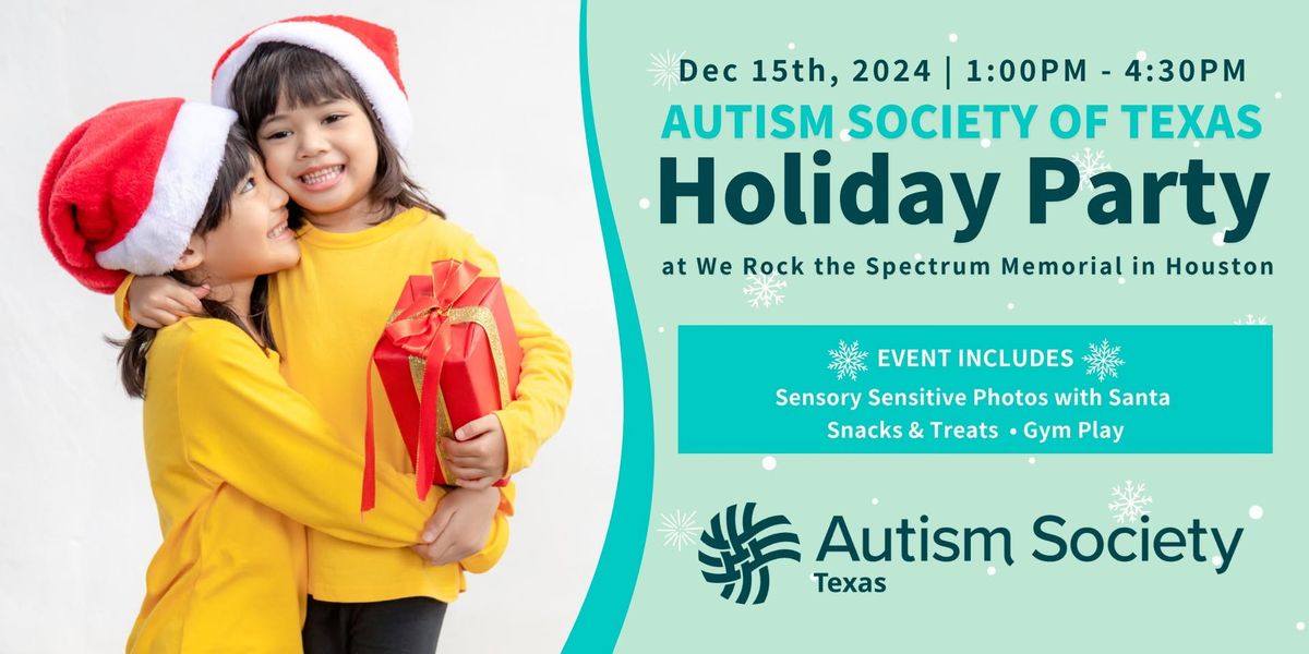 AST's Houston Holiday Party with Sensory Sensitive Santa Photos! 