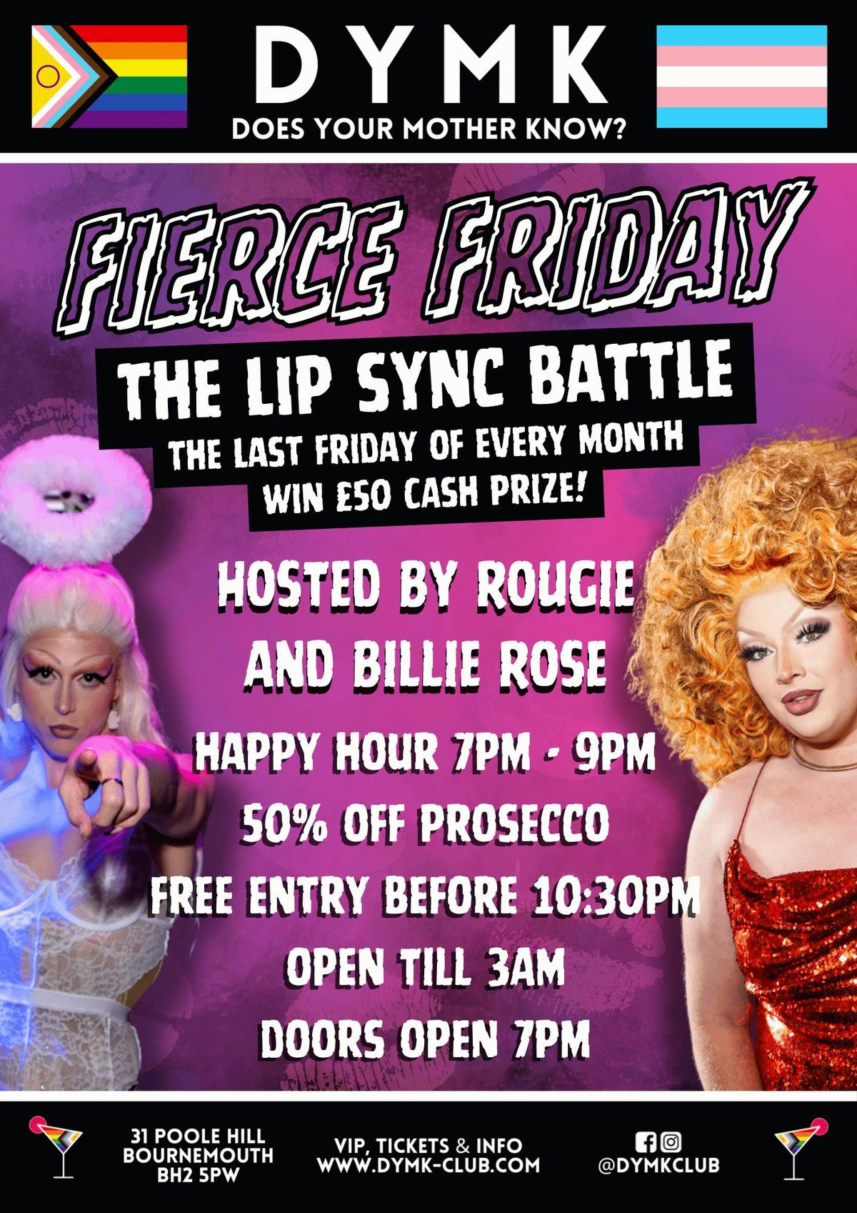 FIERCE FRIDAY - DYMK Nightclub - WIN A \u00a350 CASH PRIZE!!