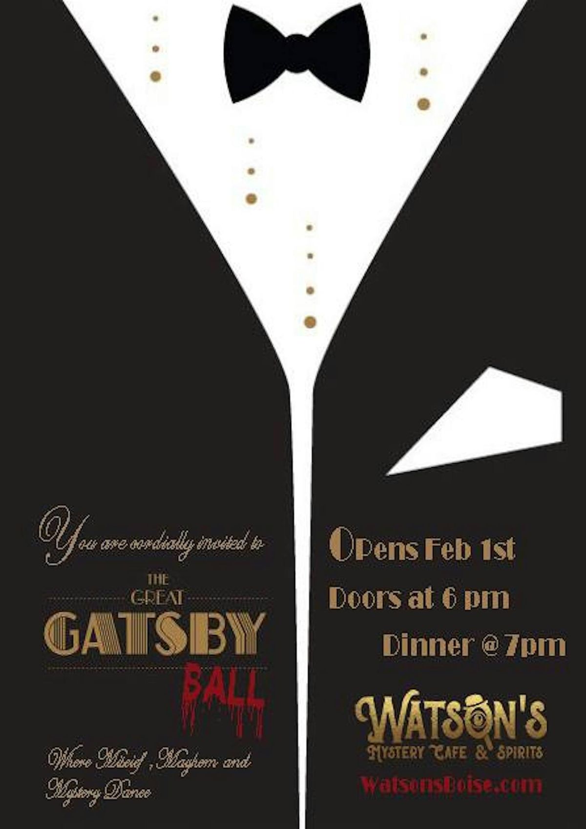 The Great Gatsby Ball Mystery: Where Mischief, Mayhem, and Mystery Dance