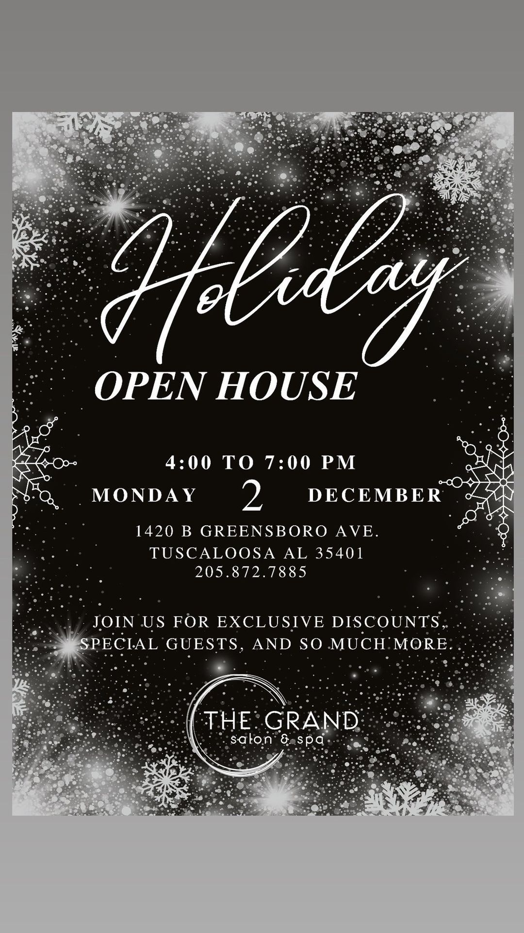 Holiday Open House at The Grand \u2744\ufe0f