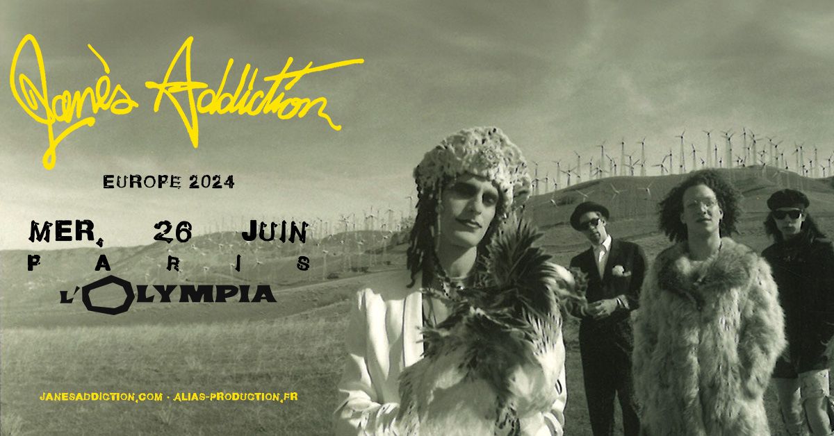 Jane's Addiction \u00b7 Paris - L'Olympia \u00b7 26 juin 2024